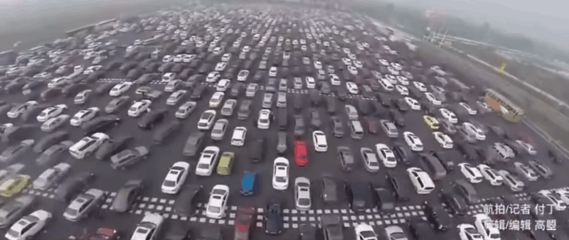 En China ocurren los embotellamientos de tráfico más caóticos del mundo