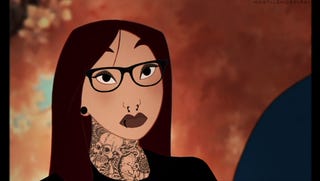 Disney Princesses reimagined as Punk Rock Heroines