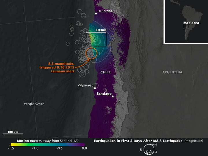 Parts of Chile Moved More Than a Meter in the Illapel Earthquake