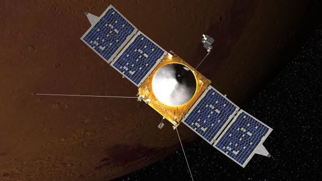 Watch NASA's MAVEN Spacecraft Enter Martian Orbit Right Here, Right Now