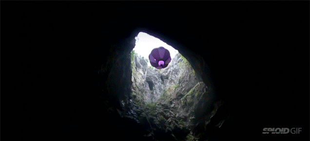 Hot air balloon flies underground into Earth for the first time ever