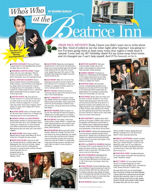 The Definitive Guide to the Beatrice Inn