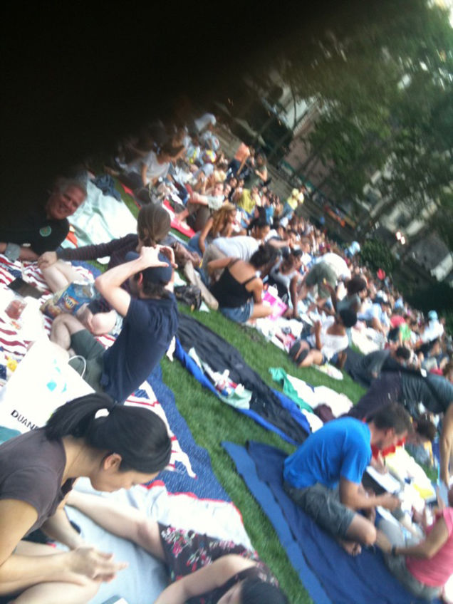 Glenn Beck Catches a Movie in the Park