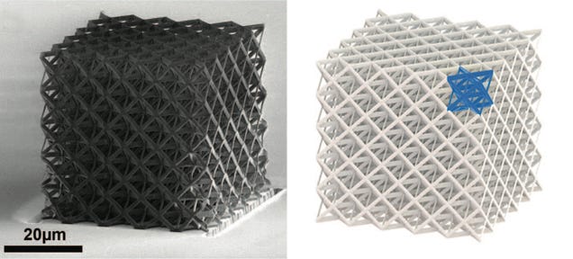 New Ultralight Ceramic Cubes Can Be Squished and Recover Like a Sponge