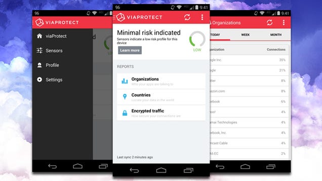 ViaProtect Shows You Where Your Smartphone Data is Being Sent