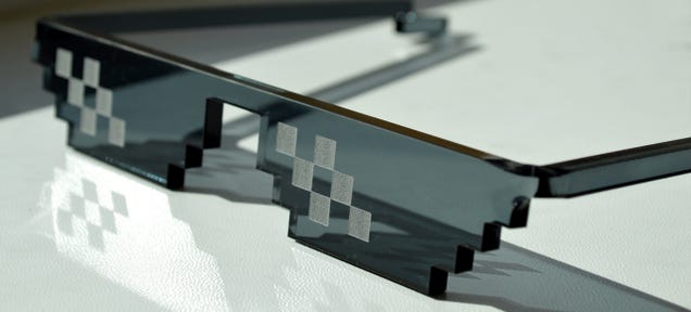 8-Bit Pixel Sunglasses Implore Everyone Around You to Deal With It