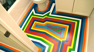 DIY: How To Give Your Apartment A Bold New Floor For Less Than $100