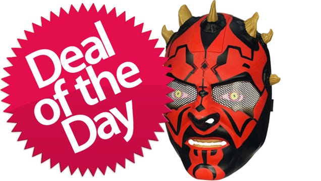 This Darth Maul Electric Mask Is Your Weapon-Forged-By-The-Dark-Side Deal of the Day