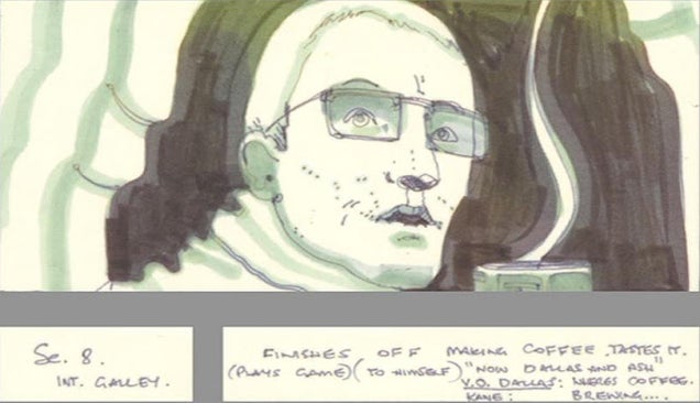 Unused storyboards show how Alien could have been more "pornographic"