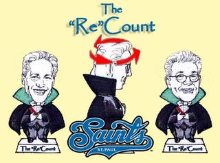 Experience The Fun Of Minnesota's U.S. Senate Election Recount With The St. Paul Saints