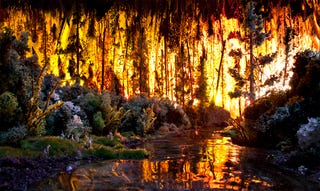 This stunning underwater scene is made of wax, jelly beans, and toothpaste