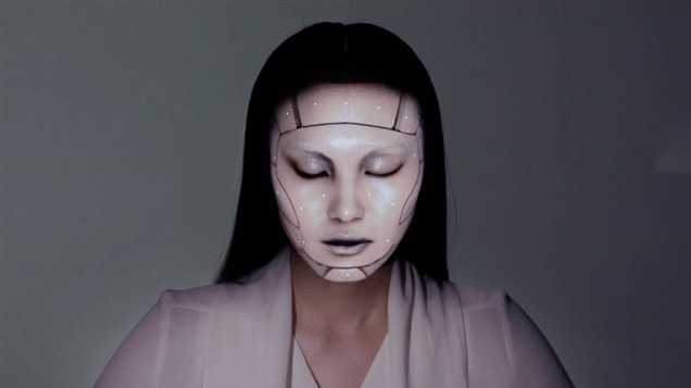 Computers, Lasers Turn Real Human Into Scary Robot