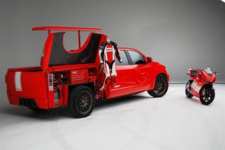 Toyota Brings A Ducati To SEMA Via Big Red Custom Tundra