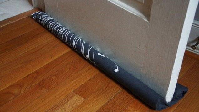 Make an Under-the-Door Draft Blocker with a Pool Noodle