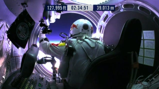 Red Bull's Insane 24 Mile Supersonic Stratos Space Jump Has Been A Success