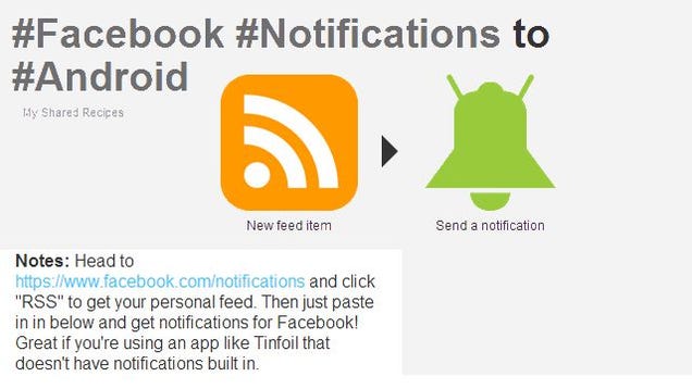 Get Facebook Notifications Without the Mobile App Using IFTTT