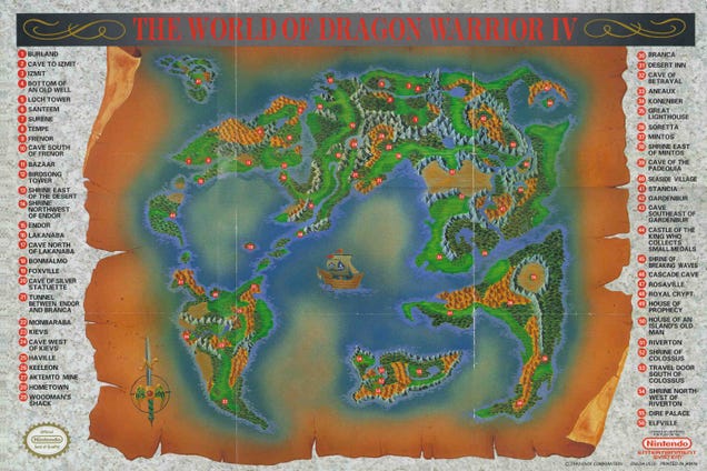 A Tribute to Old Video Game Maps