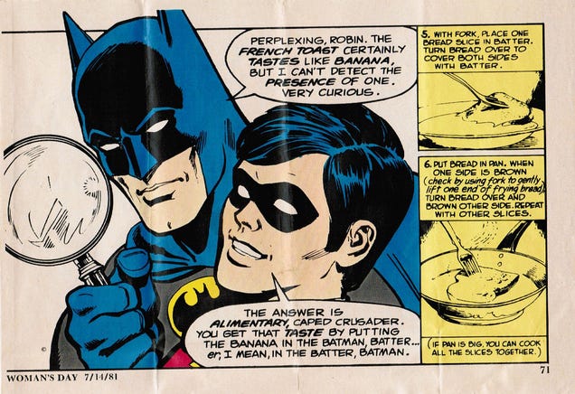 The gentle madness of the 1981 DC Superheroes Super Healthy Cookbook