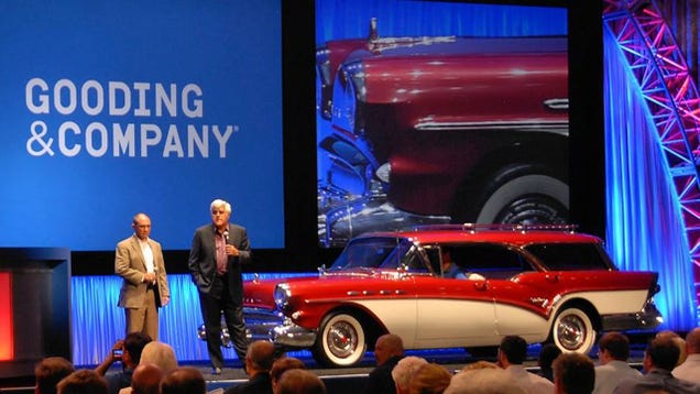 How Leno, Bush, and a '57 Buick stole the show at Gooding's Monterey auction