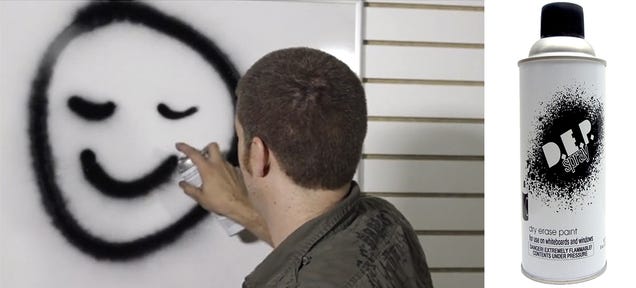 Dry Erase Markers in a Can Let You Vandalize White Boards With Abandon