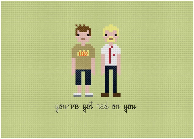 Embroidered samplers put scifi heroes in stitches