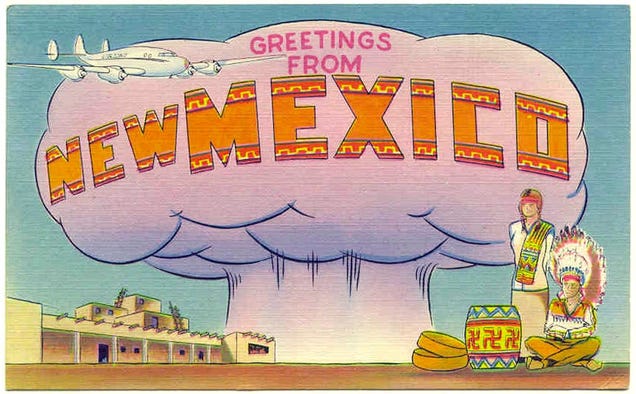 These vintage postcards would nowadays pass for threats by mail