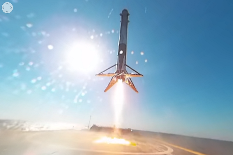 Here's The Best View Yet Of The SpaceX Falcon 9 Rocket Landing