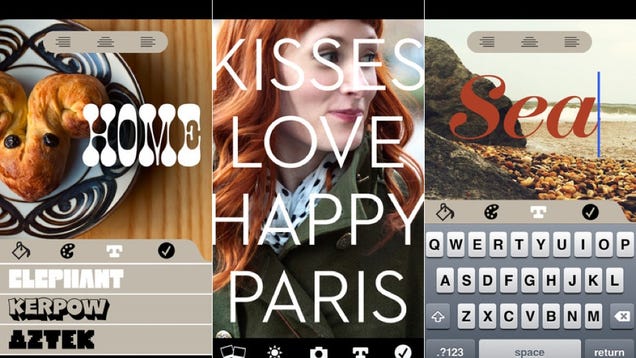 Photolettering, Facetune, and More