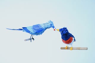 These lovely paper birds will make you feel at peace with the world