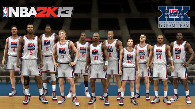 Michael Jordan and the Dream Team Meet the 2012 Gold Medalists in NBA 2K13