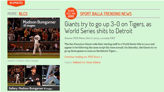 "World Series Shits To Detroit" Declares Chicago Tribune, Fox News, Et Al