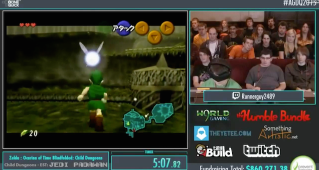 Mira cómo completan parte de Zelda Ocarina of Time con los Mira cómo completan parte de Zelda Ocarina of Time con los