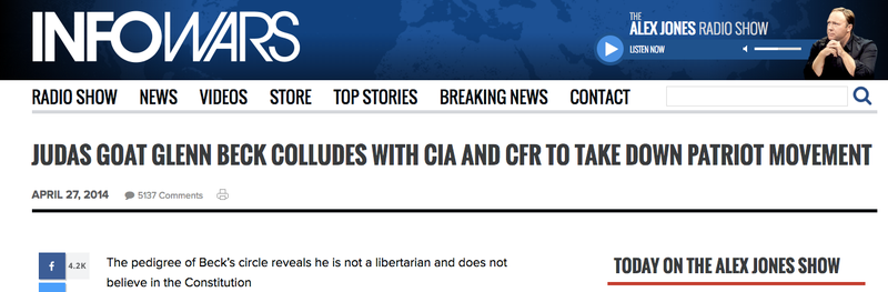 Your Gawker Guide to the Glenn Beck-Alex Jones Right-Wing Conspiracy Theory Beef