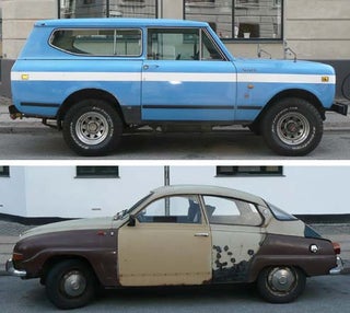 Scout II Down On The Copenhagen Street, With Bonus Saab 96