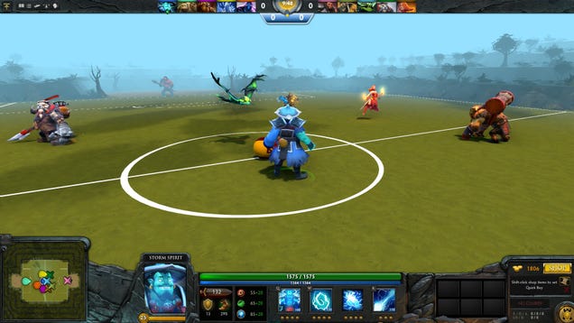 Someone's Putting Soccer Into Dota 2