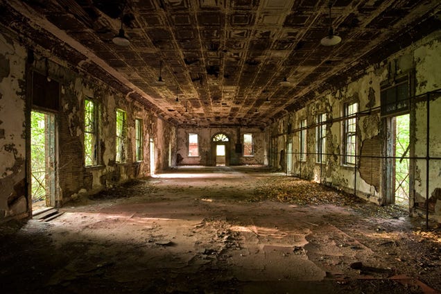 A women's asylum rots on an abandoned New York island