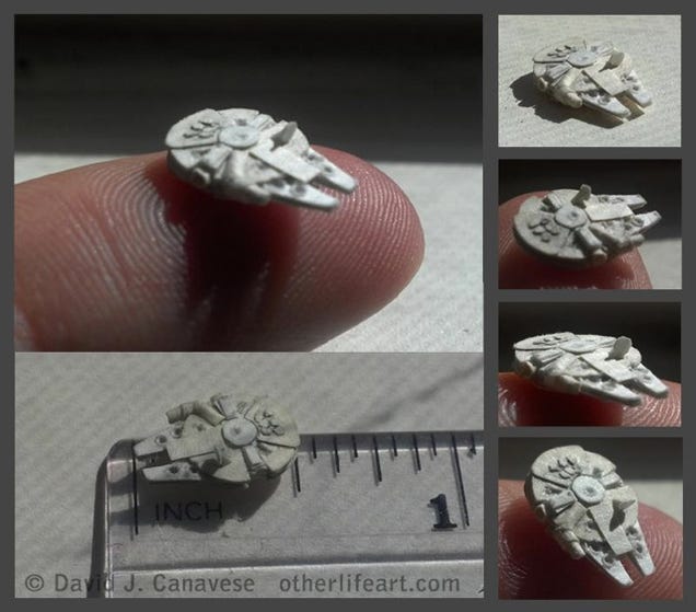 Awesome Man Makes Teeny-Tiny Star Wars Ships