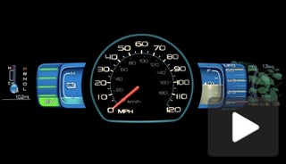 Ford SmartGauge LCD Instrument Panel Brings Futuristic Look, Green Leaves To 2010 Hybrids