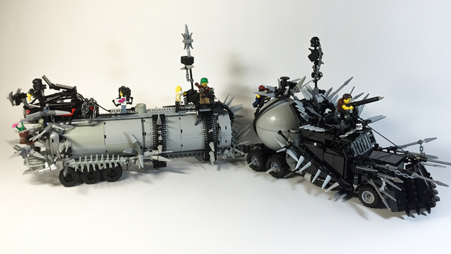 The Vehicles of Mad Max: Fury Road In Shiny LEGO Form