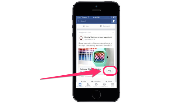 Facebook Now Lets You Buy Things Straight From Your News Feed