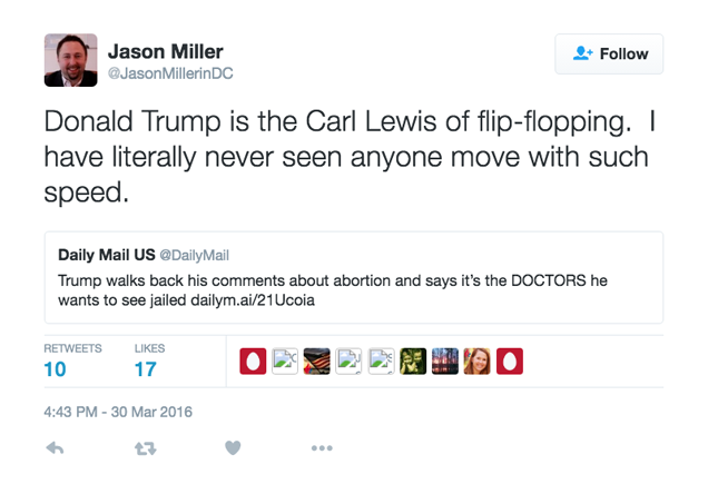 Newly-Hired Trump Aide Deletes Tweets About "Sleazy Donald" for Some Reason