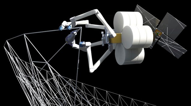 La NASA prepara arañas-robot capaces de fabricar estructuras en órbita