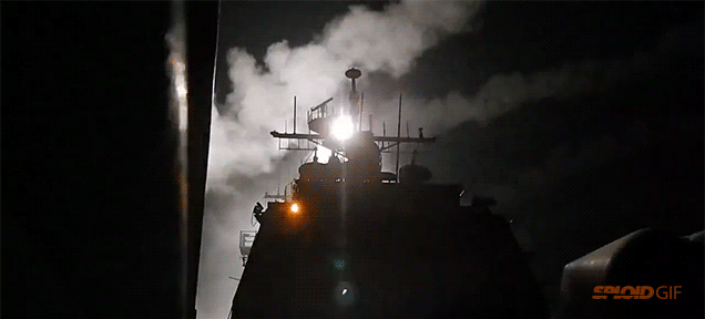 Videos: US Navy launches Tomahawk missiles against ISIS in Syria