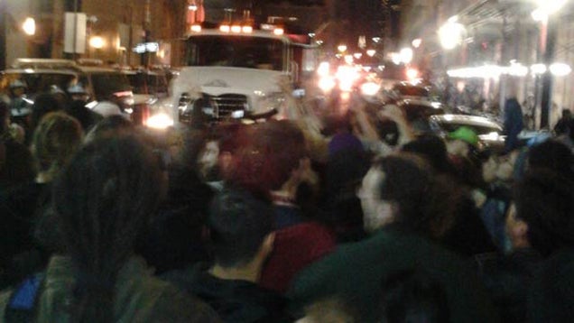 Here's What Last Night's Occupy Wall Street Raid Looked Like Through Cellphones