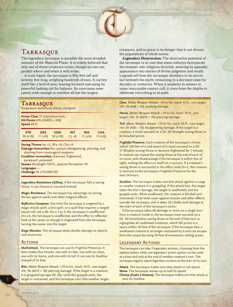 d and d 5e monster manual