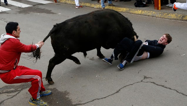 American Student Learns the Downside of Running With the Bulls