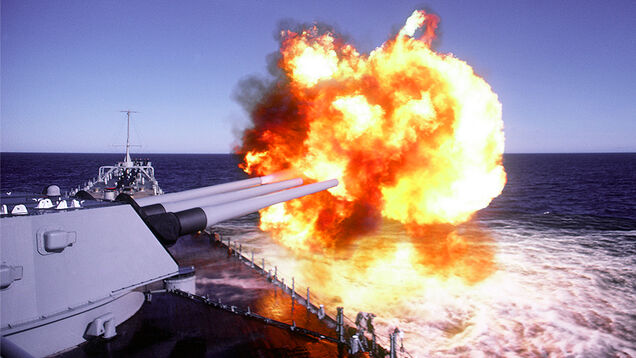 Watch And Hear The Last Time The Battleship <i>Wisconsin </i>Fired Its Big Guns