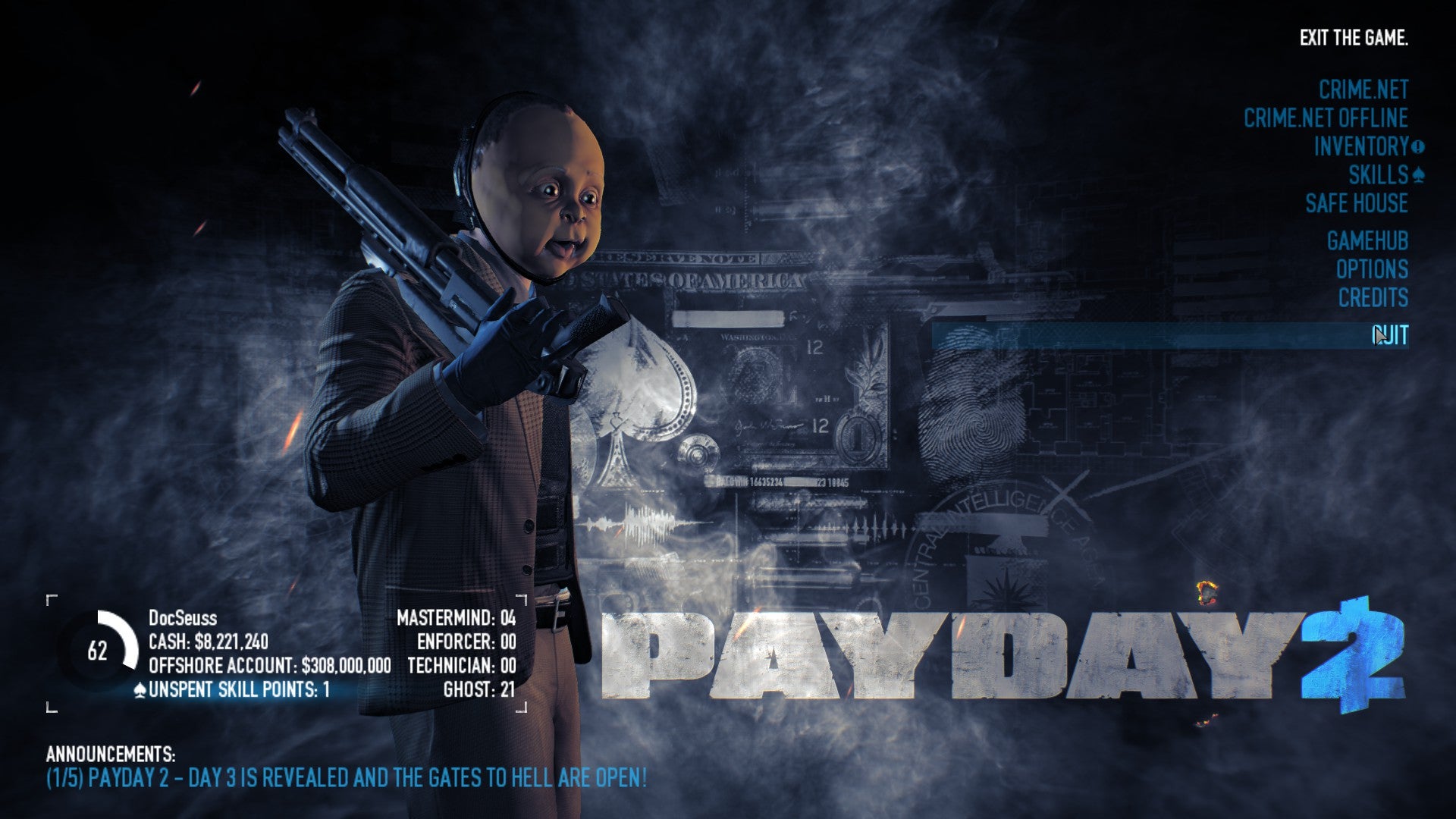 Payday 2 Halloween Event is On NOW!