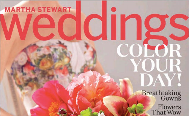 5 Insane Things From Martha Stewart Weddings Magazine, Spring 2015