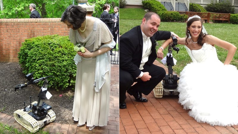 Wedding robot ring bearer